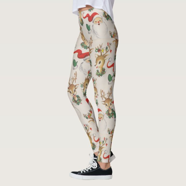 Leggings Santa Retro Vintage (Izquierda)