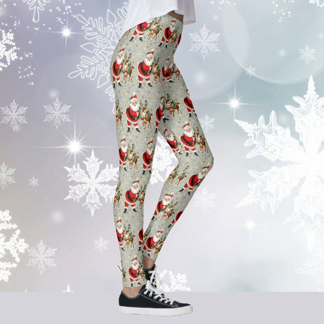 Leggings Santa Retro y Navidades de renos (Subido por el creador)