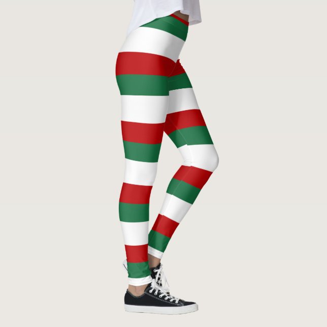 Leggings Santa’s Helper Elf • Red, Green & White Christmas (Derecha)