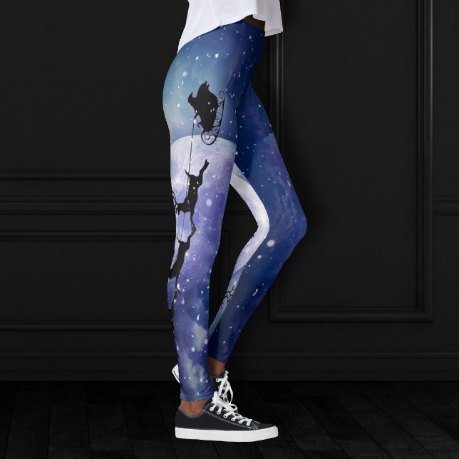 Leggings Santa Sleigh | Navidades de Fantasy Galaxy Night S (Subido por el creador)
