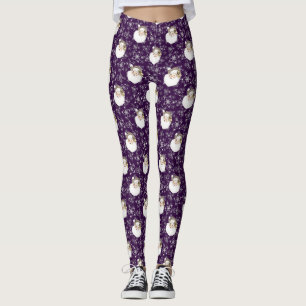 Leggings Santa y las estrellas de época