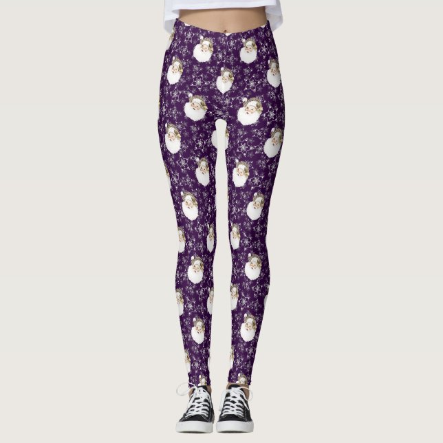 Leggings Santa y las estrellas de época (Anverso)