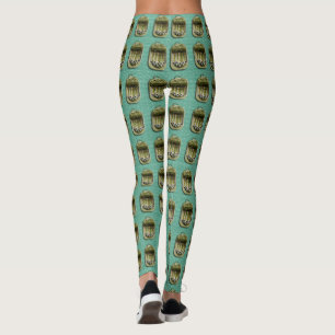 Leggings Sardinas en verde