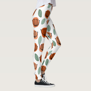 Leggings Scandi Cup Flowers 