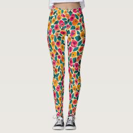 Leggings Scattered Floral Love