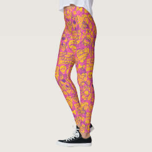 Leggings Scooby-Doo   Funky Flower Pattern