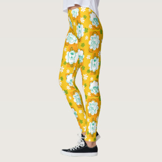 Leggings Scooby-Doo | Patrón floral de caracteres