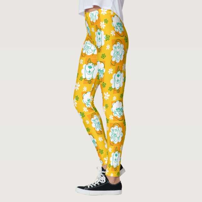 Leggings Scooby-Doo | Patrón floral de caracteres (Izquierda)