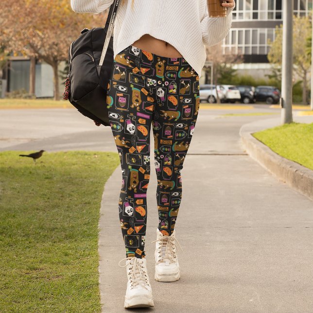 Leggings Scooby-Doo | Patrón Scooby-Doo de Halloween (Person wearing leggings)