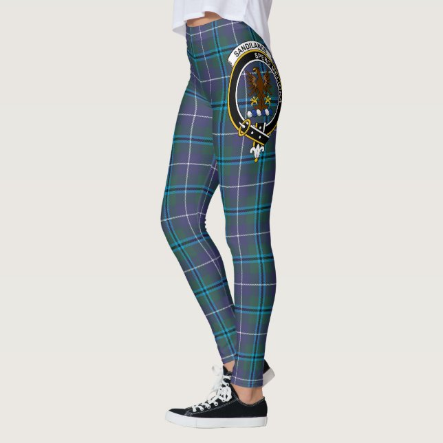 Leggings Scotstee Clan Sandilands Crest Tartan Women (Izquierda)