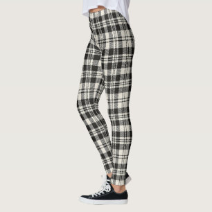 Leggings Scotstee Clan Scott Black White Ancient Tartan