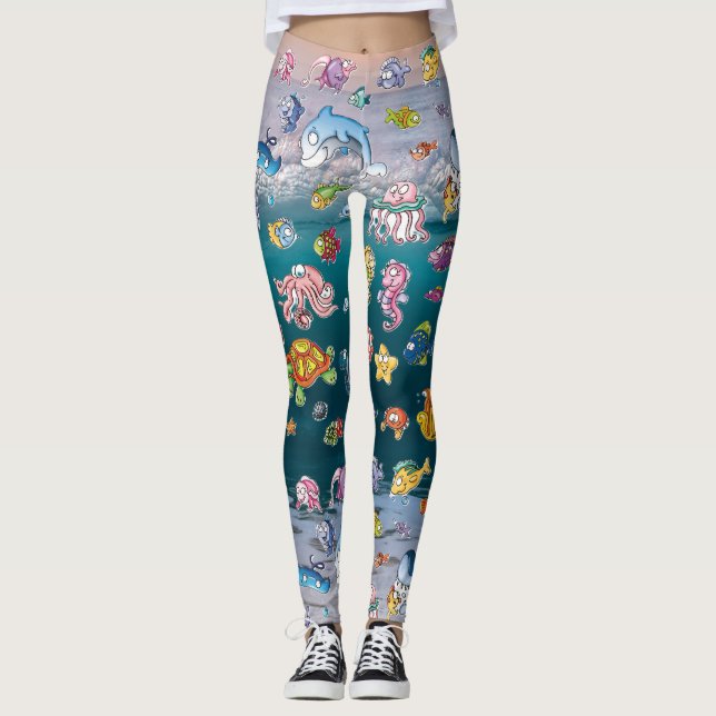 Leggings Sea Creatures Artsy  (Anverso)