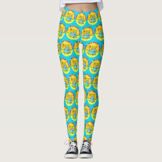 Leggings Sea polainas buenas del gato azul