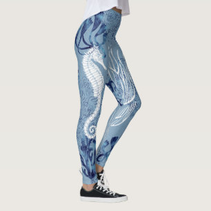 Leggings Seahorse y pescados náuticos