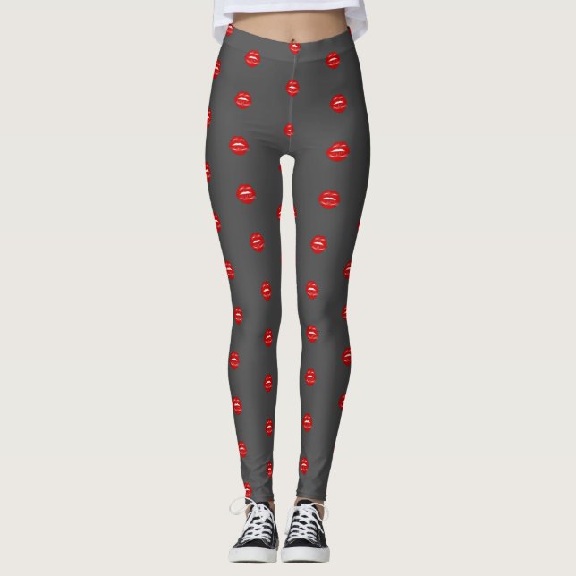 Leggings sealed with a kiss love quotes  (Anverso)
