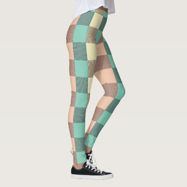 Leggings Seamless plaid pattern   (Derecha)