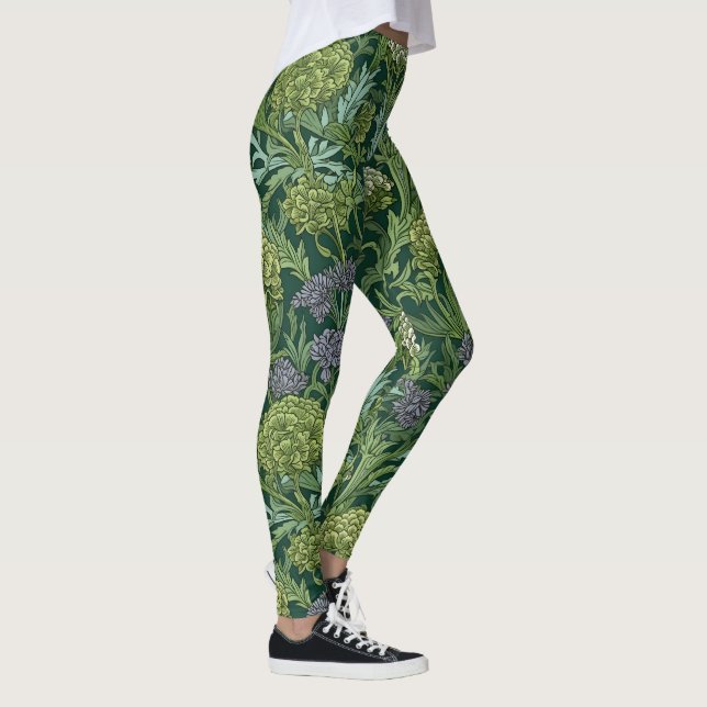 Leggings Seamless William Morris style floral pattern (Derecha)