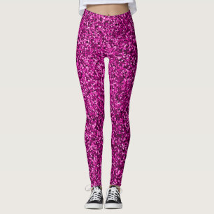 Leggings Secuencia rosada en caliente