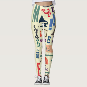 Leggings Sello de época: Decoración del documento