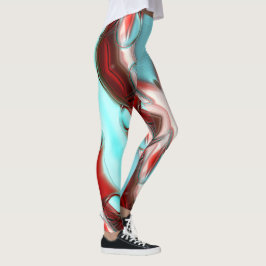 Leggings Sello de líneas de cristal sobre textura de montañ