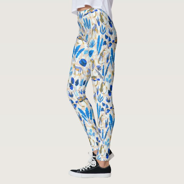 Leggings Selva de leopardo tropical (Izquierda)