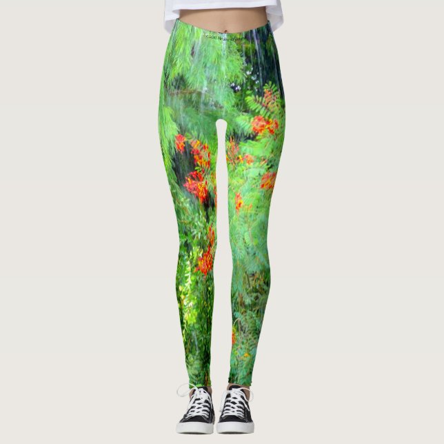 LEGGINGS SELVA TROPICAL TROPICAL VERDE CLARA (Anverso)