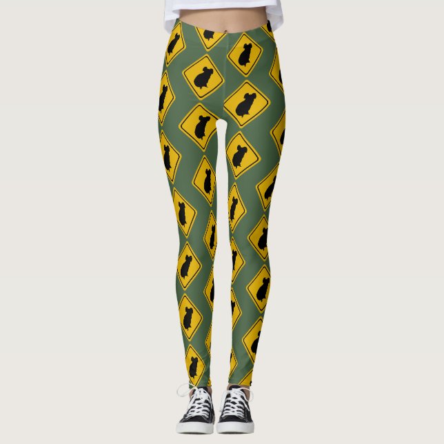 Leggings señal de carretera de koala (Anverso)