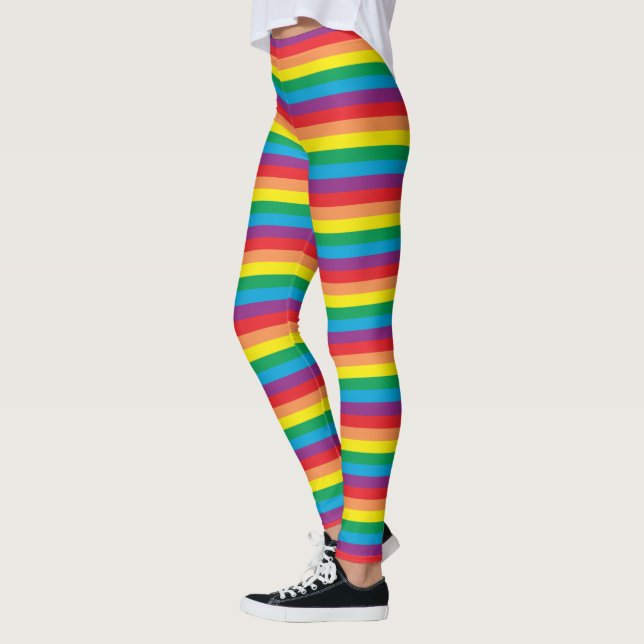 Leggings Sencillamente patrón arco iris (Izquierda)