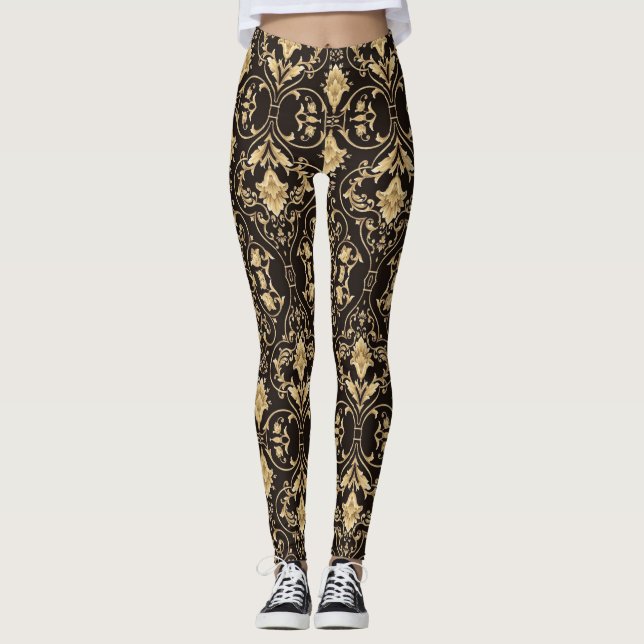 Leggings Sencillas piernas elegantes y negras (Anverso)