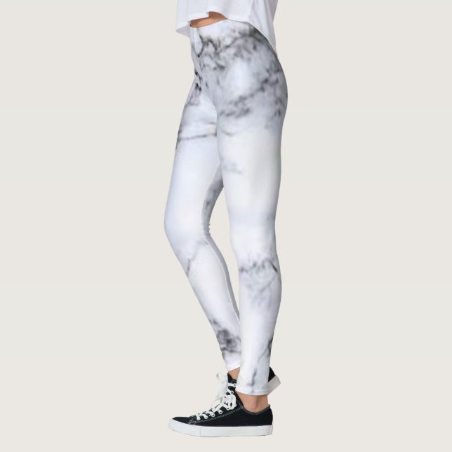 Leggings Sencillas rayas de color verde púrpura choque (Izquierda)