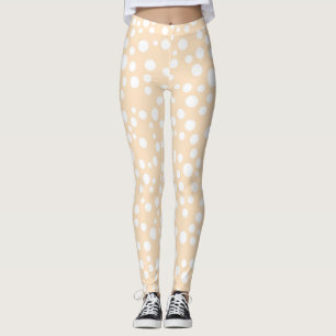 Leggings Sencillo patrón punteado blanco sobre fondo meloco