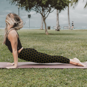 Leggings Sencillo y elegante patrón de abeja amarillo negro