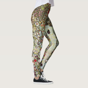Leggings Sendero de jardín con gallinas, Gustav Klimt, Art 