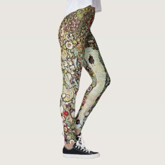 Leggings Sendero de jardín con gallinas, Gustav Klimt, Art