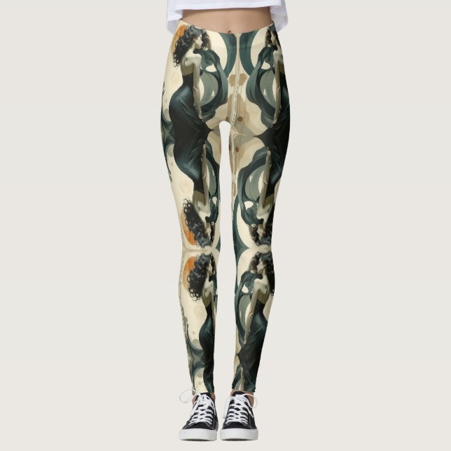 Leggings Señora abstracta (Anverso)