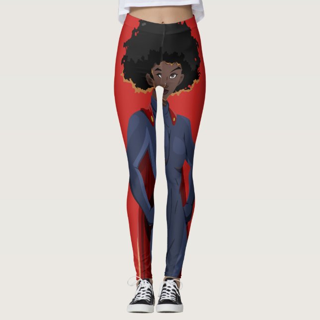 Leggings Señora del superhéroe (Anverso)