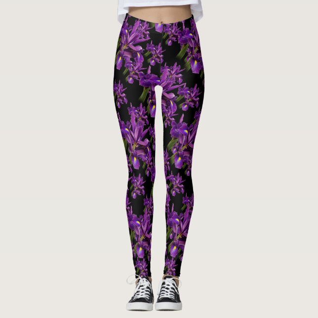 Leggings Sensación Púrpura Iris Holandesa (Anverso)