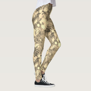 Leggings Sepia de poder de las flores