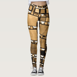 Leggings Sepia geométrica