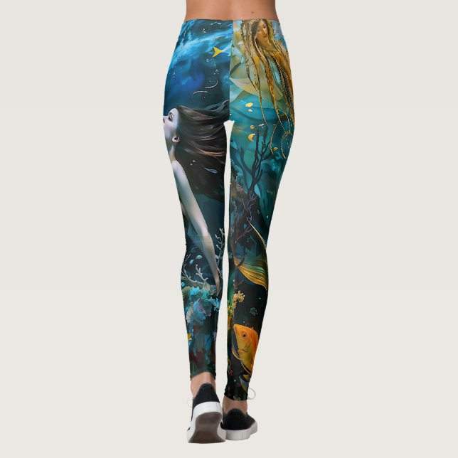 Leggings "Seraphina" - Hermosa sirena mística (Reverso)
