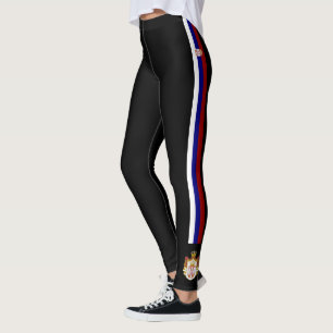 Leggings Serbia raya la bandera