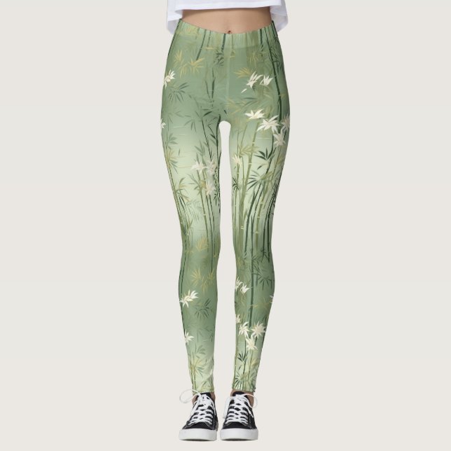 Leggings Serena Flor de Bambú Asiática  (1) (Anverso)