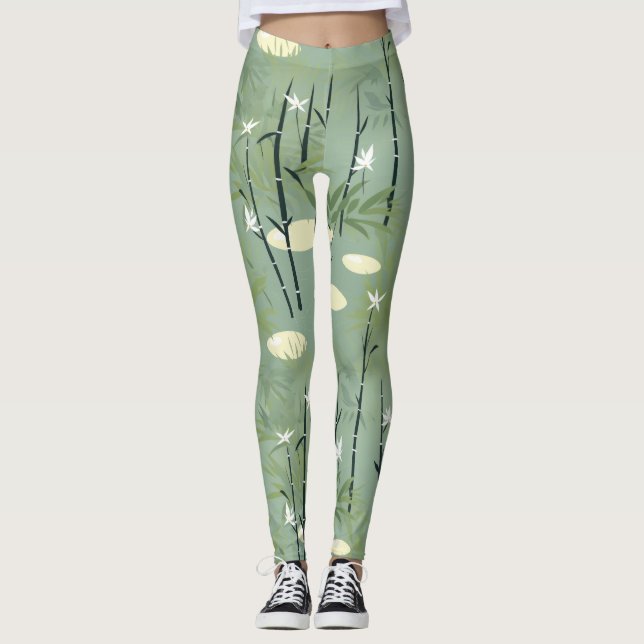 Leggings Serena Flor de Bambú Asiática  (5) (Anverso)
