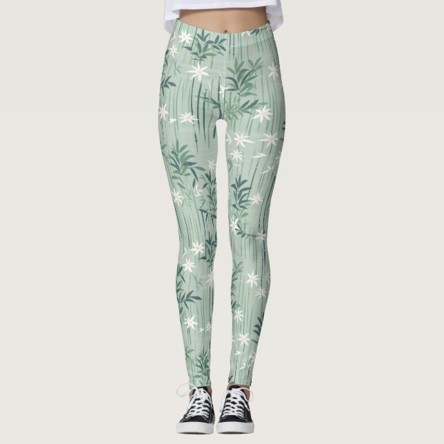Leggings Serena Flor de Bambú Asiática  (7) (Anverso)