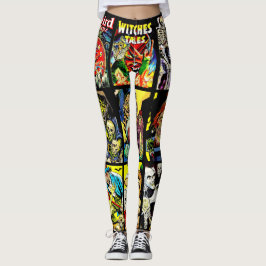 Leggings seres monstruosos hechizan arte de terror zombis