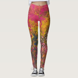 Leggings Serie Crayon fundida - pintura de acrílico
