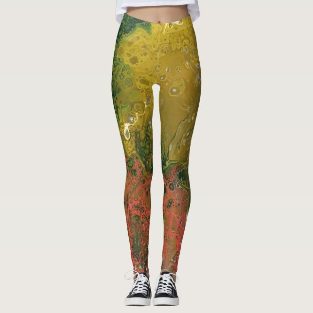 Leggings Serie Crayon fundida - Pour acrílica como (Anverso)