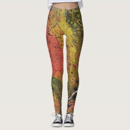 Leggings Serie Crayon fundida - Vías acrílicas como