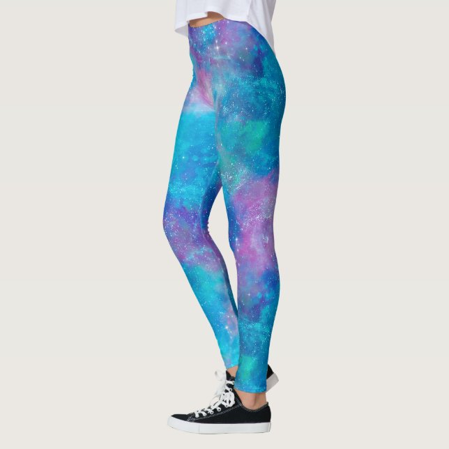 Leggings Serie Galaxia Pintada Diseño 3 (Izquierda)