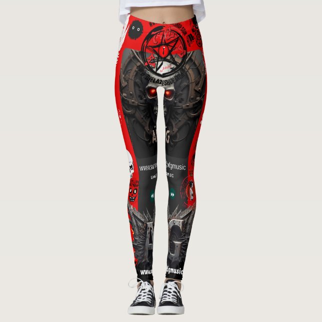 Leggings Serie limitada Suno.com Leyendas de yoga ADGMUSIC (Anverso)